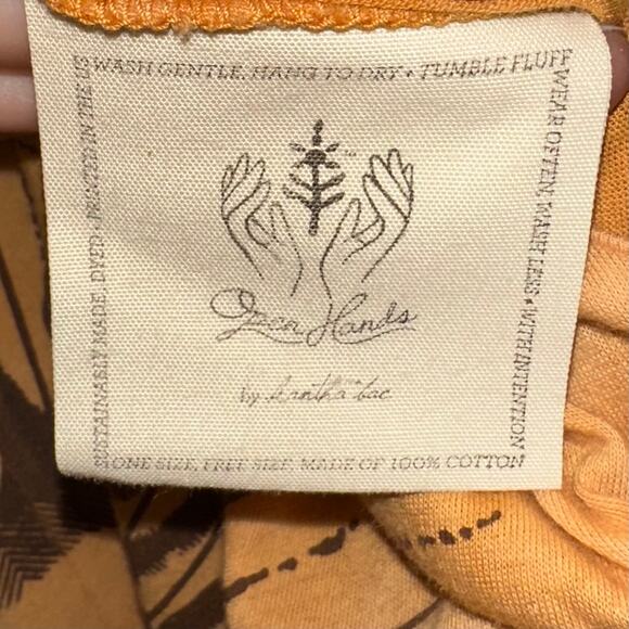 Open Hands by Kantha Bae Hippie Golden Yellow Tie Dye Dream Jumpsuit Free Size - Picture 4 of 15